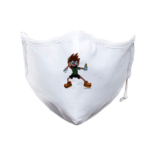 Cartoon Dan - Fitted Face Mask Thumbnail