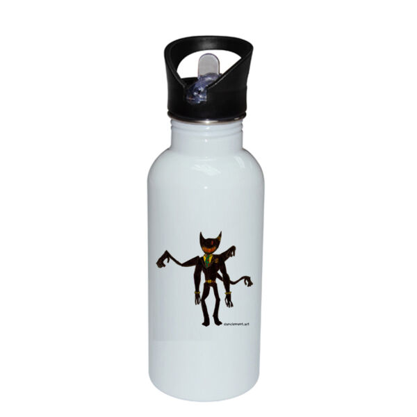 Devil Dan - Stainless Bottle with Straw Top Thumbnail