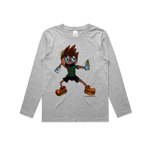 Cartoon Dan - Kids Longsleeve Tee Thumbnail